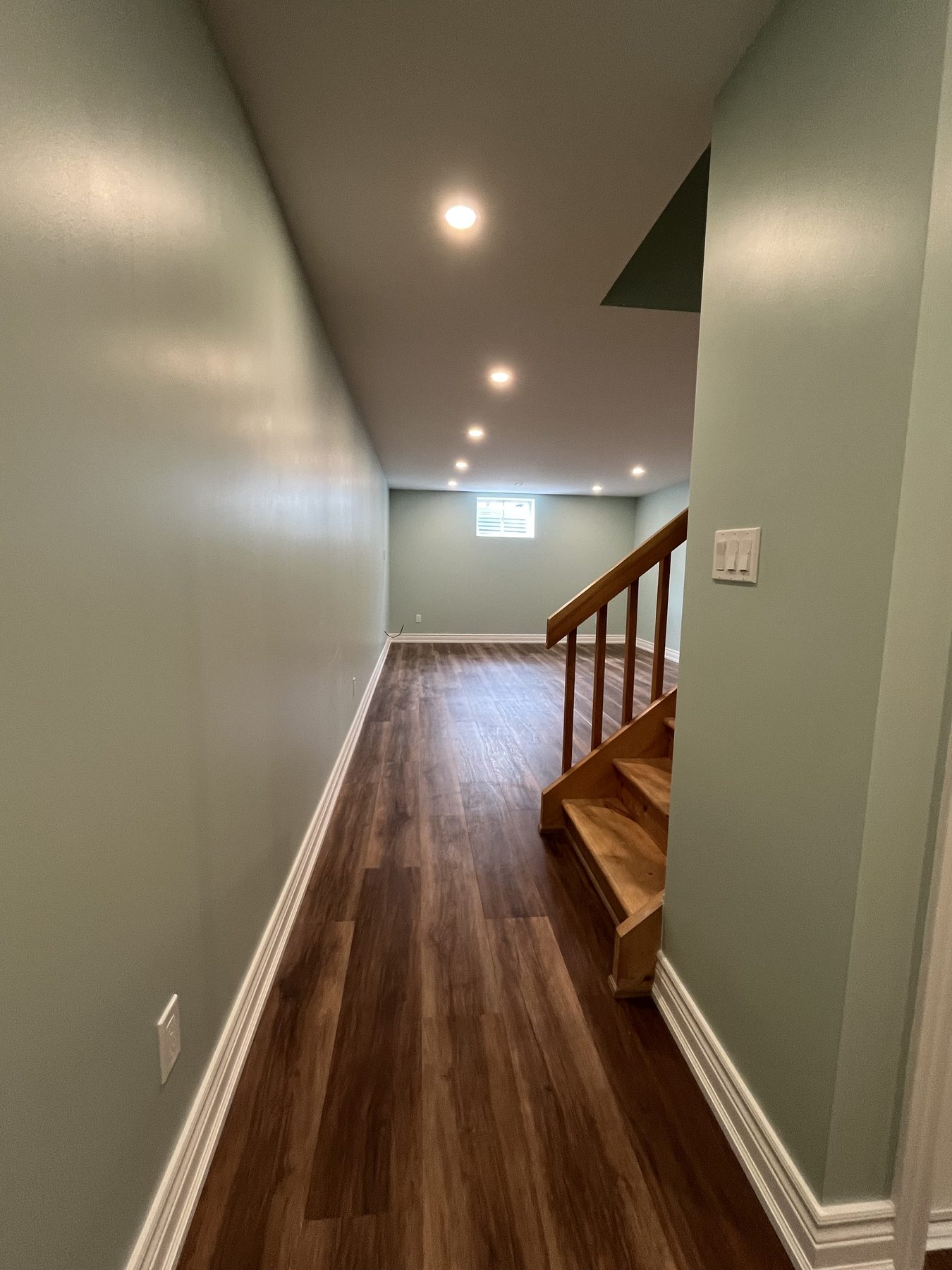 Finished basement by Hadley-Irvine